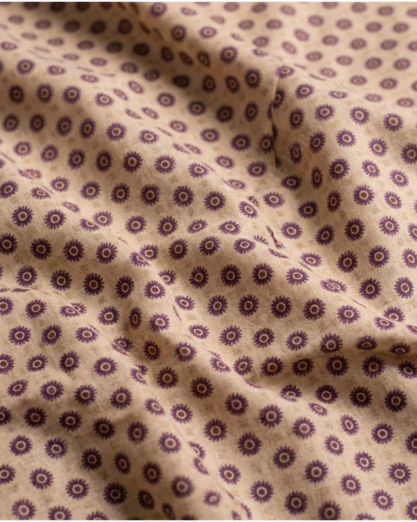 Beige 23139 Mul Cotton Prn Sun Motif — hand