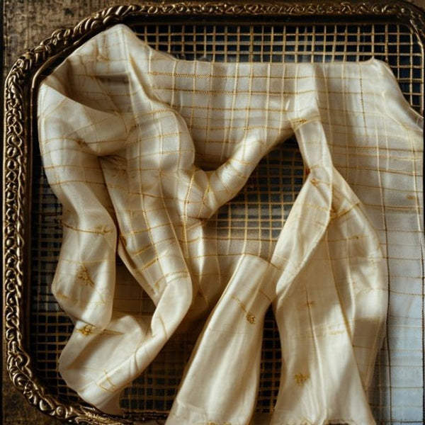 Chanderi Silk in baby · Ridh Fabric Studio
