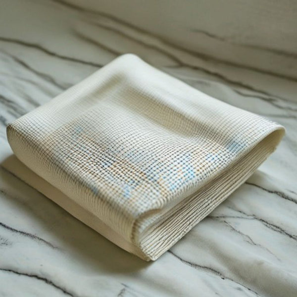 Chanderi Silk in ivory white · Ridh Fabric Studio