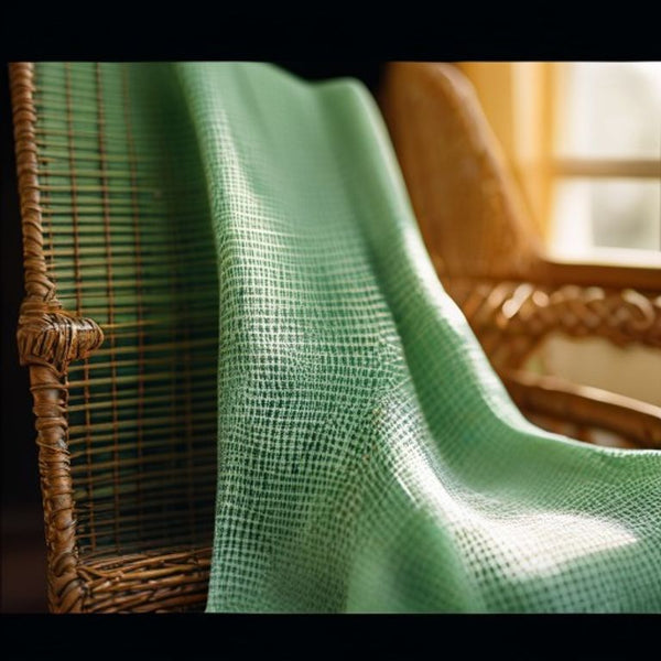 Chanderi Silk in mintgreen · Ridh Fabric Studio
