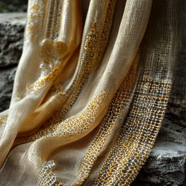 Chanderi Silk in onion · Ridh Fabric Studio