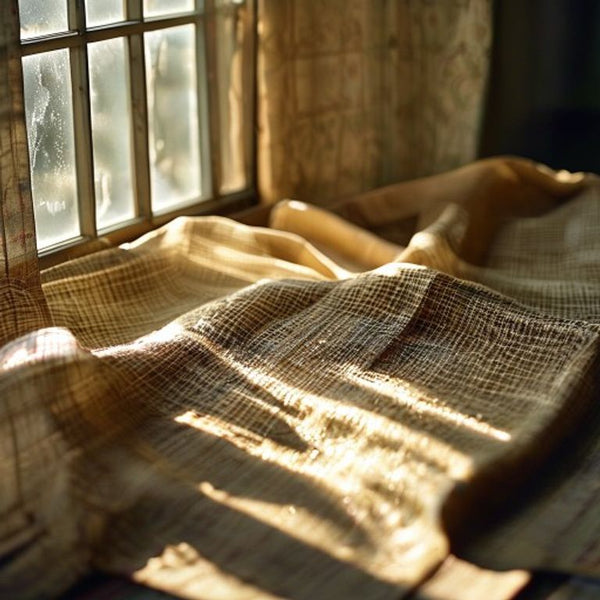 Chanderi Silk in pista · Ridh Fabric Studio