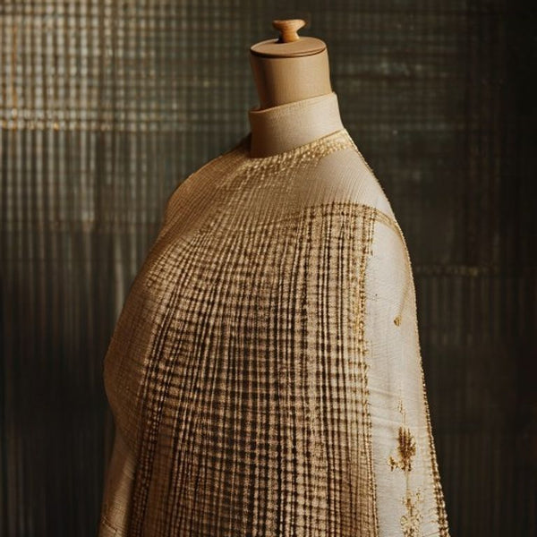 Chanderi Silk in powder · Ridh Fabric Studio