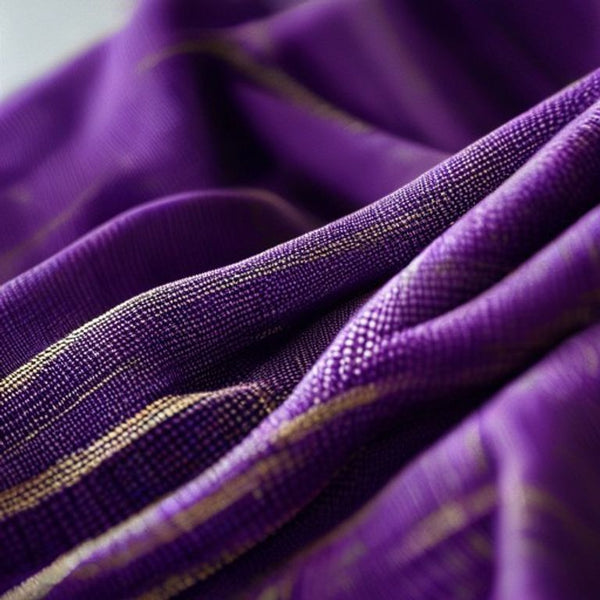 Chanderi Silk in royal purple · Ridh Fabric Studio