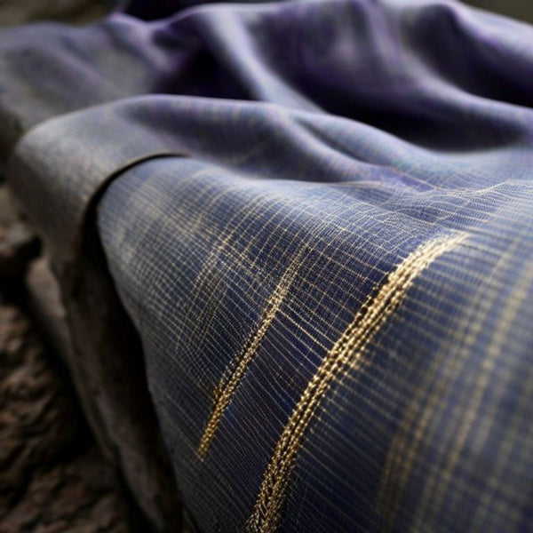 Chanderi Silk in voilet · Ridh Fabric Studio