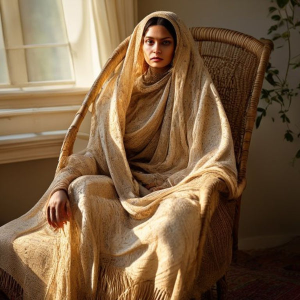 Dupatta in natural undyed · Ridh Fabric Studio