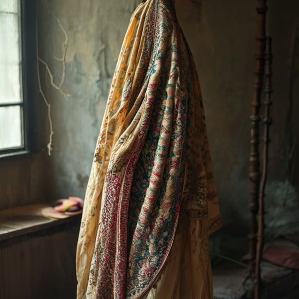 Dupatta in natural undyed · Ridh Fabric Studio