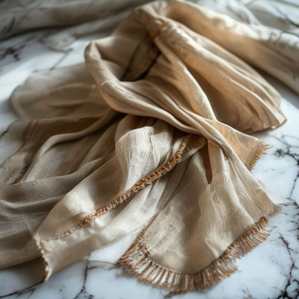 Dupatta in natural undyed · Ridh Fabric Studio
