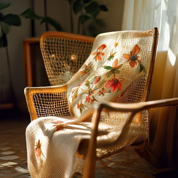 Embroidered Net in lpil · Ridh Fabric Studio