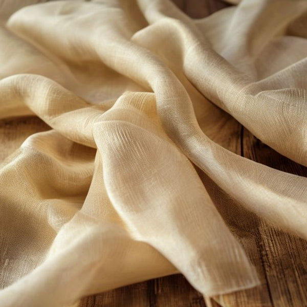Flowing Georgette in natural undyed · Ridh Fabric Studio