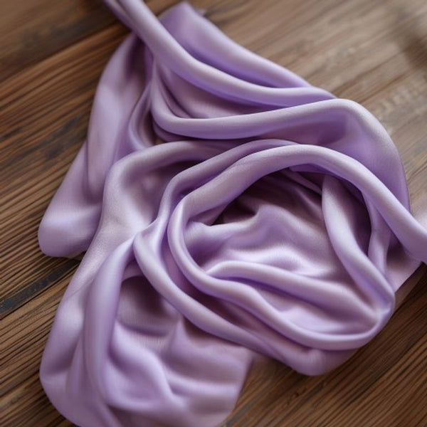 Pure Silk in lilac · Ridh Fabric Studio