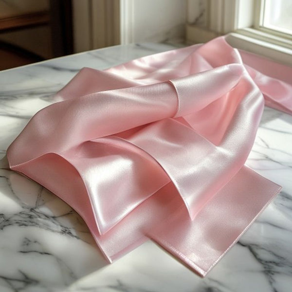 Pure Silk in soft pink · Ridh Fabric Studio