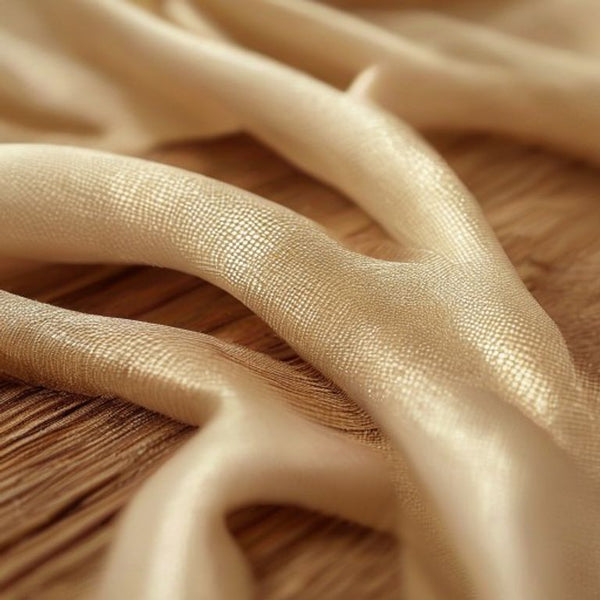 Silk Tissue in natural undyed · Ridh Fabric Studio