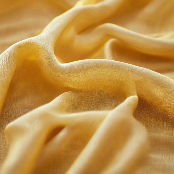 Soft Crepe in warm yellow · Ridh Fabric Studio