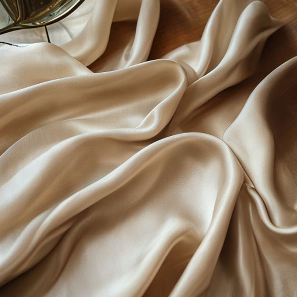 Soft Satin in natural undyed · Ridh Fabric Studio