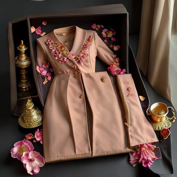 Unstitched 3-piece suit set · Fs1015 Fabric Set · Ridh Fabric Studio