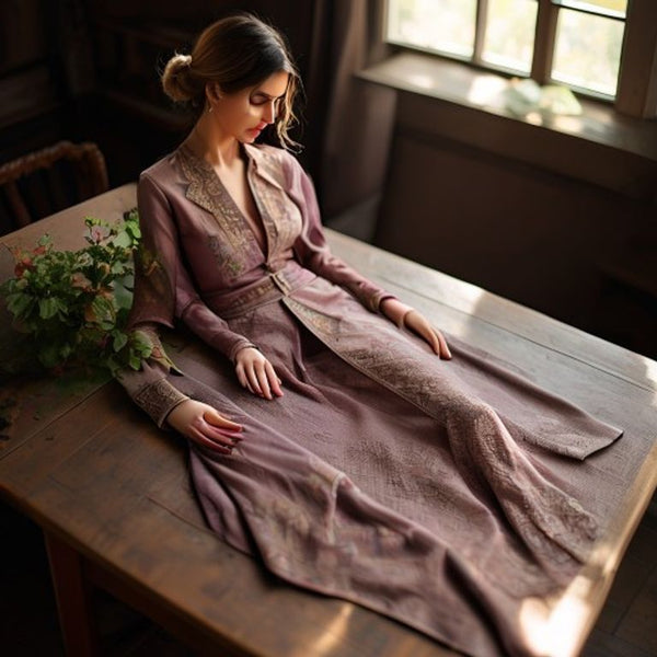 Unstitched 3-piece suit set · Fs4559 Fabric Set · Ridh Fabric Studio