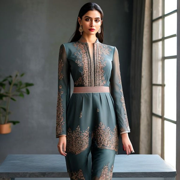 Unstitched 3-piece suit set · 58020 Fabric Suit Set · Ridh Fabric Studio