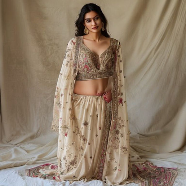 Unstitched 3-piece suit set · 55558 Fabric Set · Ridh Fabric Studio