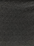 Black lucknowi chikankari georgette embroidered fabric 3654