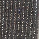 Black with sequin allover net embroidered fabric 6123