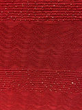 Red sequin and thread all over georgette embroidered fabric 11824