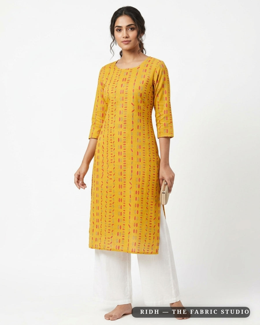 Yellow 10328 Chanderi Prn — model