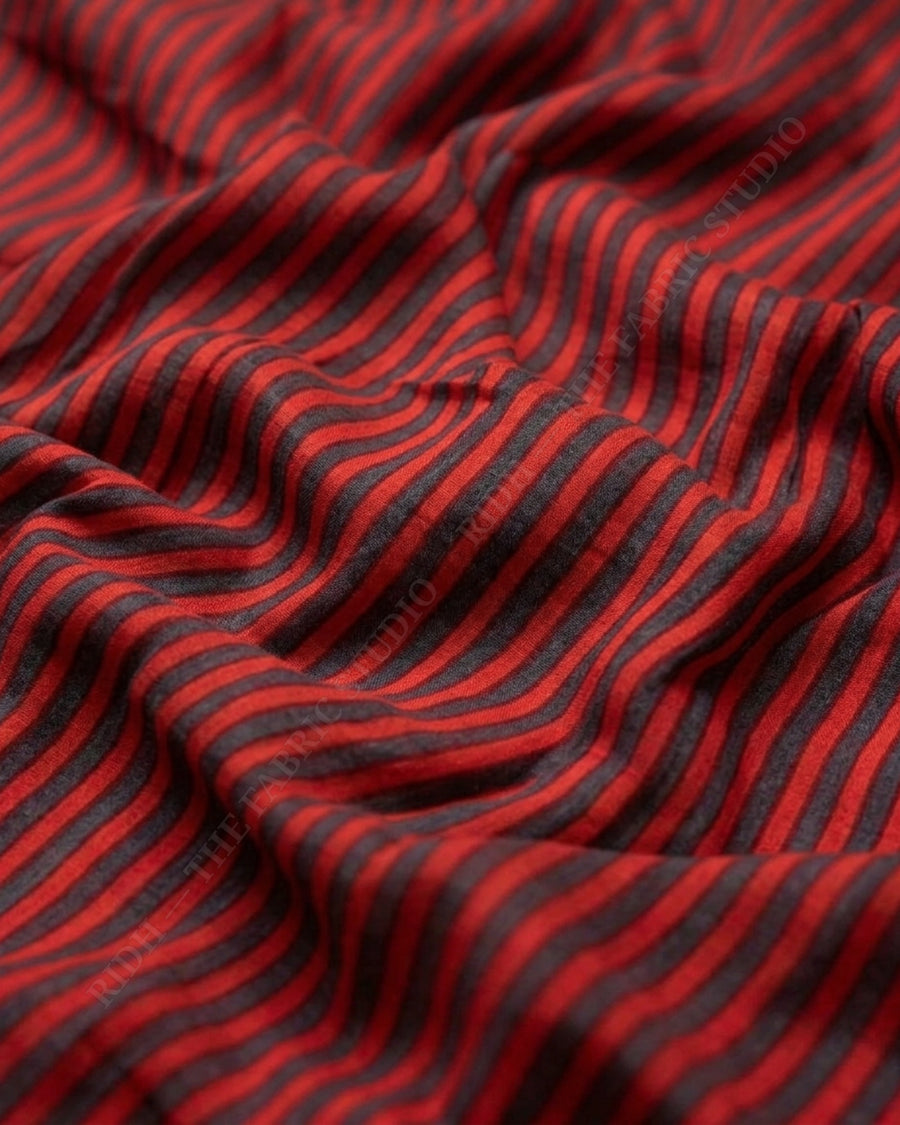 Red Black 10332 Chanderi Prn — hand