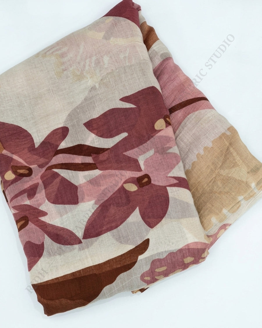 Mauve 10328 Chanderi Prn — closeup