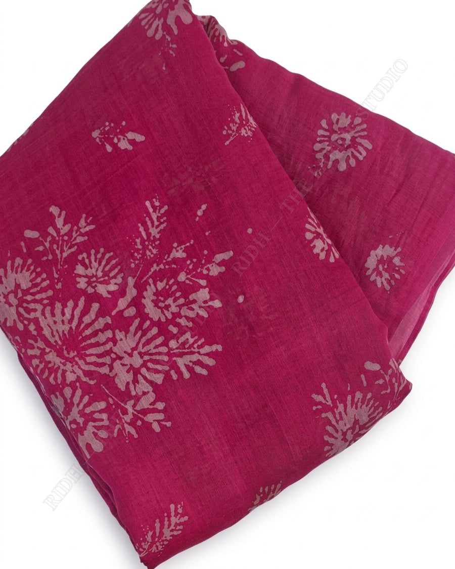 Rani Pink 10332 Chanderi Prn — closeup