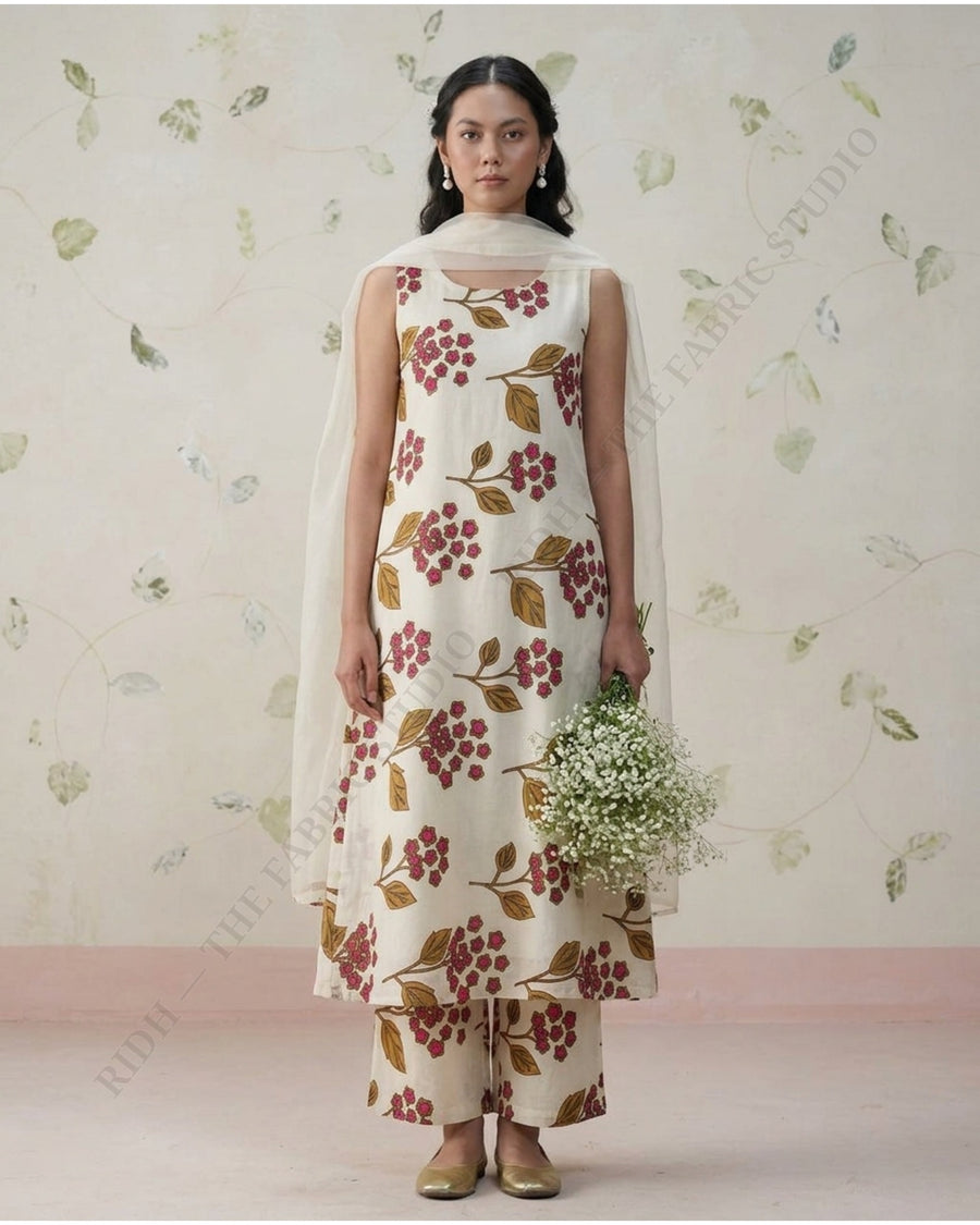 Ivory 1077 Musline Prn Floral — model