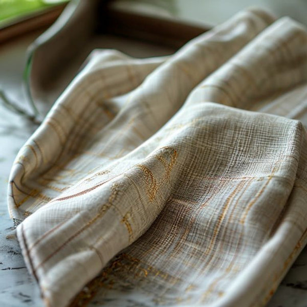 Chanderi Silk in baby · Ridh Fabric Studio