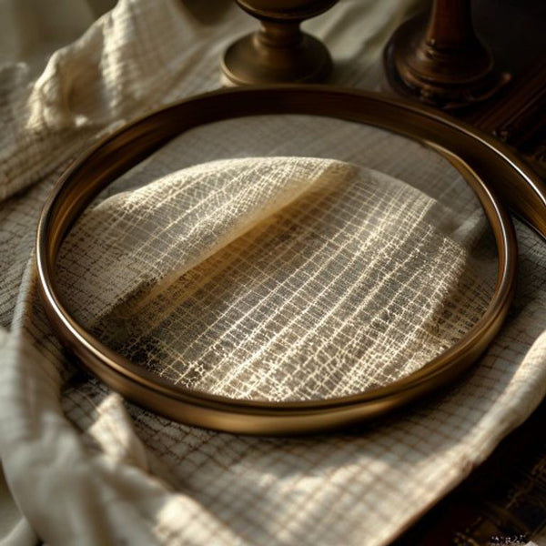 Chanderi Silk in cream · Ridh Fabric Studio