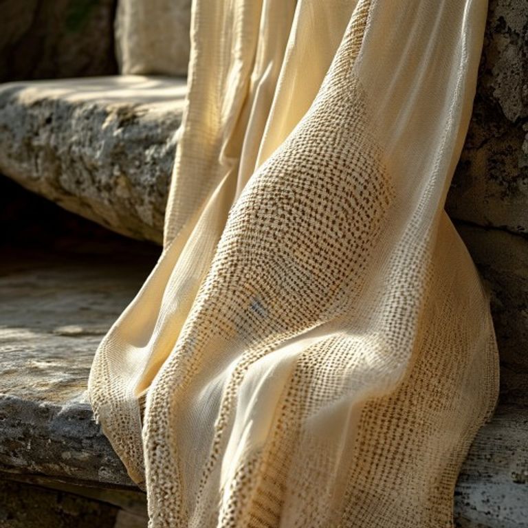 Chanderi Silk in cream · Ridh Fabric Studio