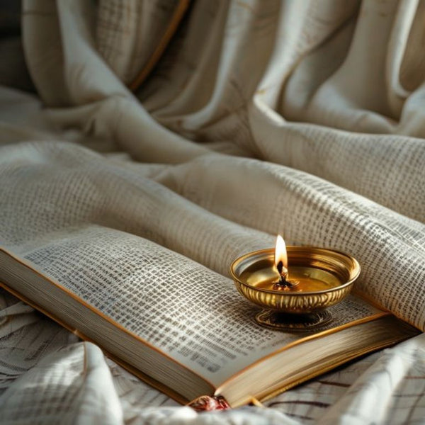 Chanderi Silk in ivory white · Ridh Fabric Studio