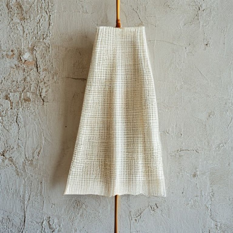 Chanderi Silk in ivory white · Ridh Fabric Studio