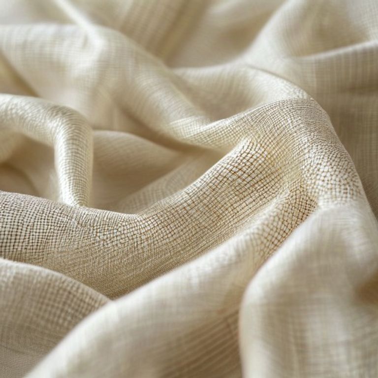 Chanderi Silk in ivory white · Ridh Fabric Studio