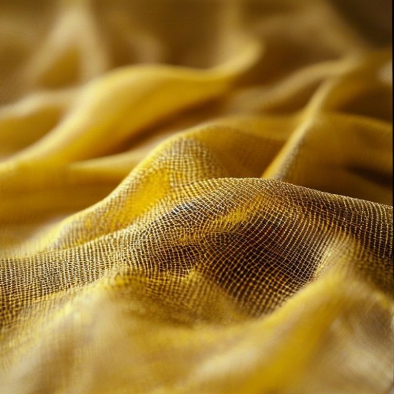 Chanderi Silk in lemonyellow · Ridh Fabric Studio
