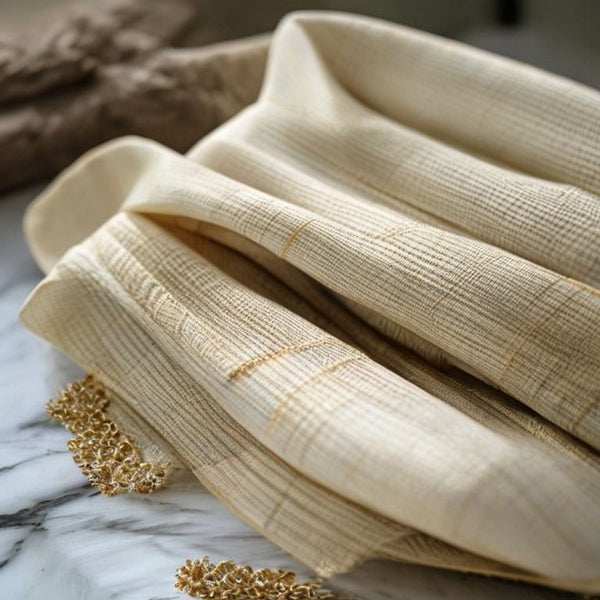Chanderi Silk in light · Ridh Fabric Studio
