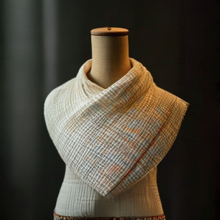 Chanderi Silk in off-white · Ridh Fabric Studio