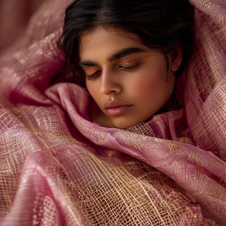 Chanderi Silk in rose pink · Ridh Fabric Studio