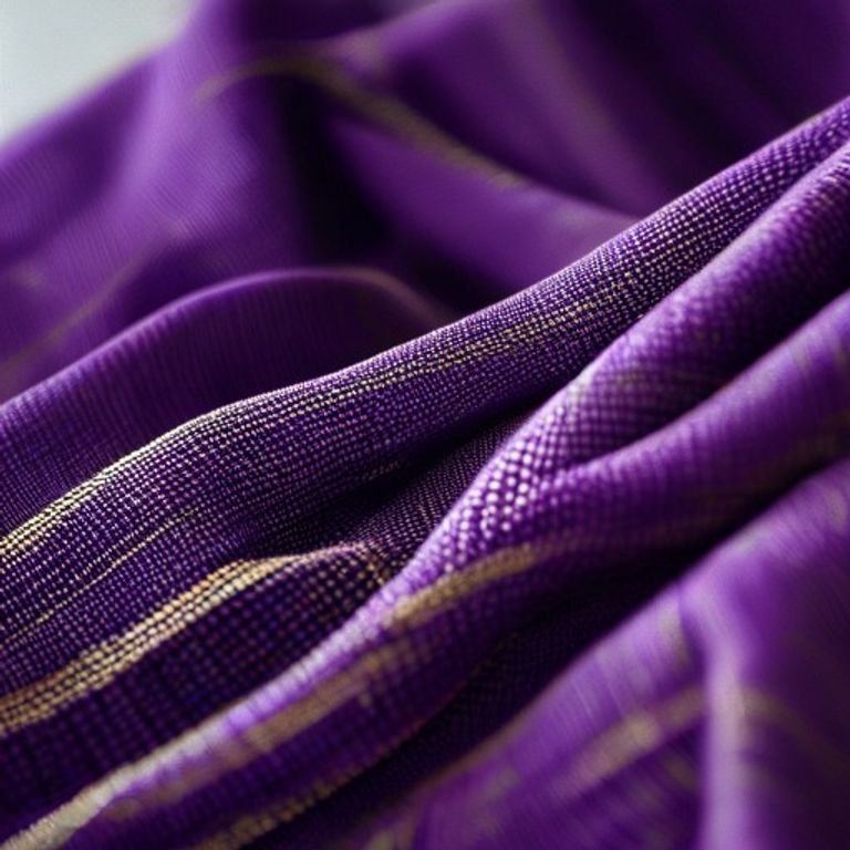Chanderi Silk in royal purple · Ridh Fabric Studio