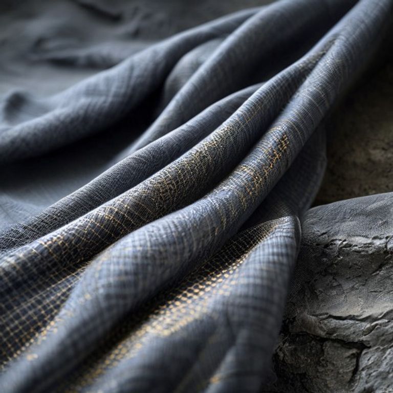 Chanderi Silk in smoky grey · Ridh Fabric Studio