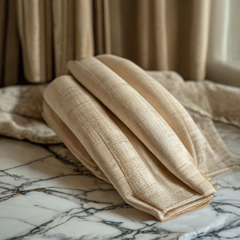 Chanderi Silk in warm beige · Ridh Fabric Studio