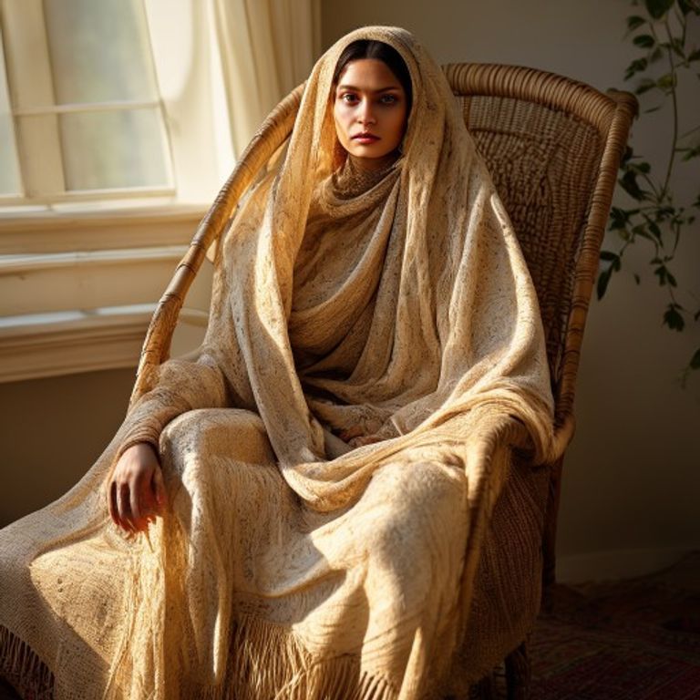 Dupatta in natural undyed · Ridh Fabric Studio
