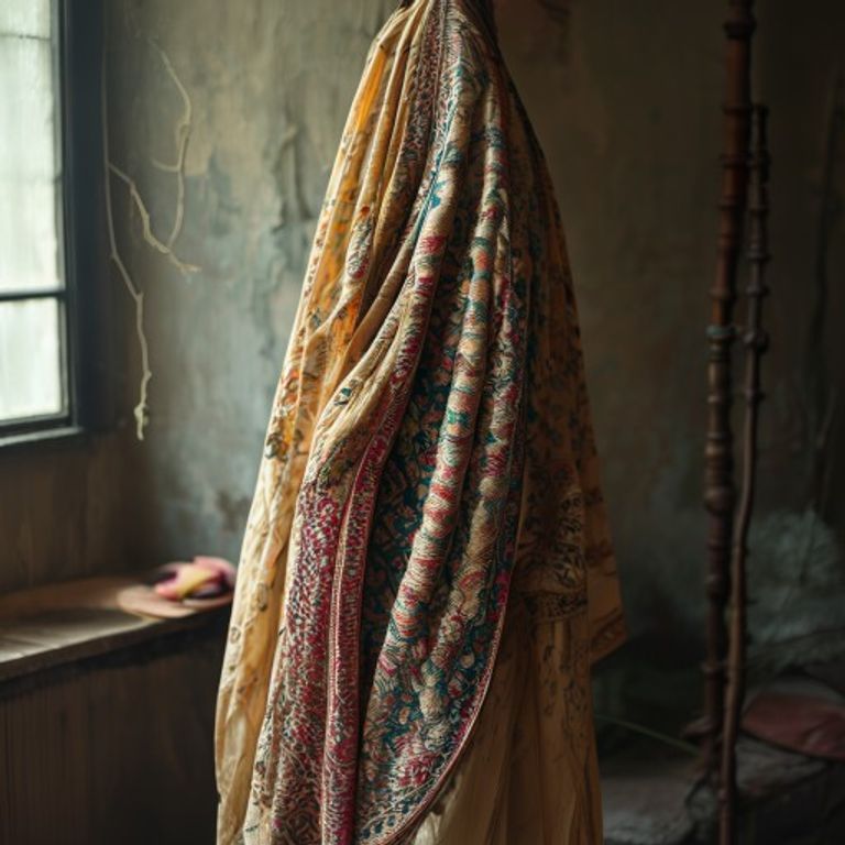 Dupatta in natural undyed · Ridh Fabric Studio