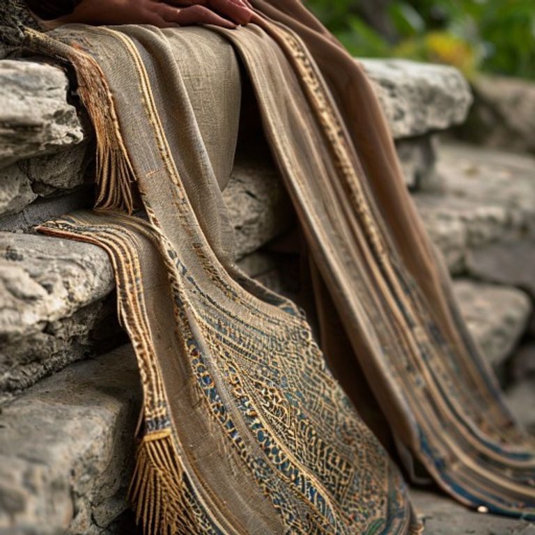 Dupatta in natural undyed · Ridh Fabric Studio