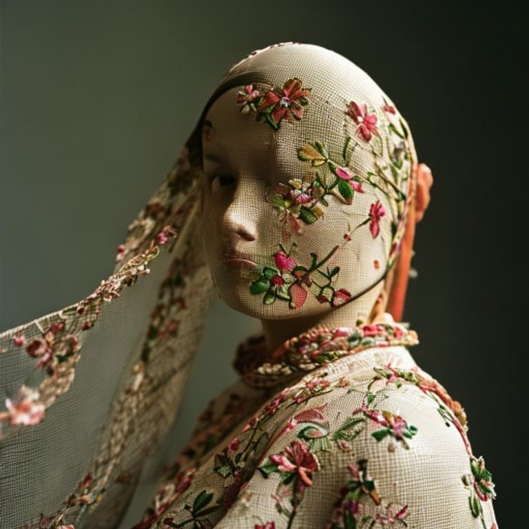 Embroidered Net in lpsgs · Ridh Fabric Studio