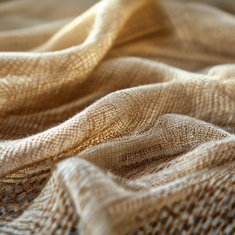 Embroidered Net in natural undyed · Ridh Fabric Studio