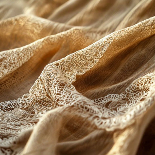 Fine Lace in natural undyed · Ridh Fabric Studio
